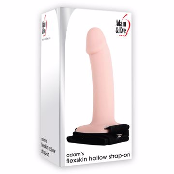 Image de Adam's Flexskin Hollow Strap-on Flesh