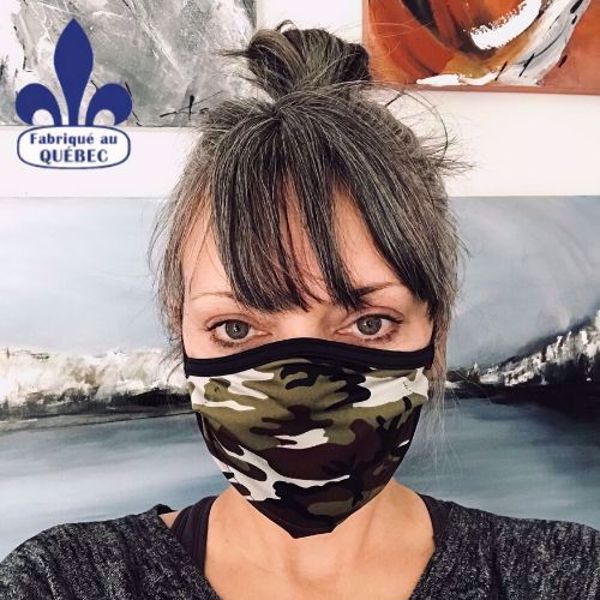 Image de Masque de protection Création Louise-Andrée désigner (camo)