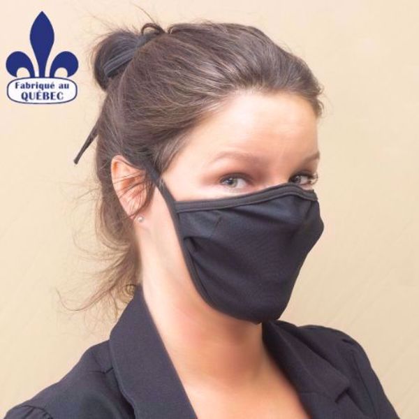 Image de Masque de protection Création Louise-Andrée Désigner (noir)