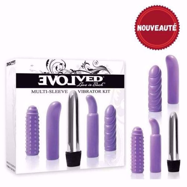 Image de KIT MULTI-SLEEVE VIBRATOR MAUVE 