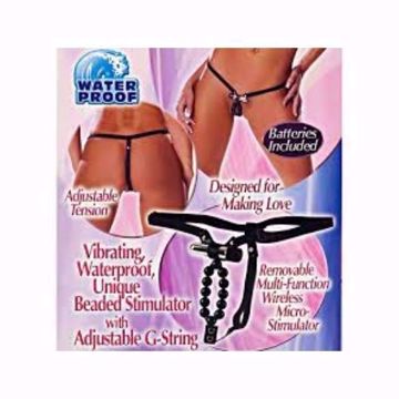 Image de B-Vibrating Lovers Thong With Stroker Beads