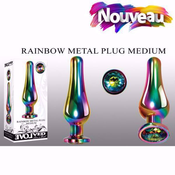 Picture of Rainbow Metal Plug - Medium