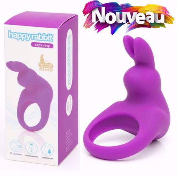 Picture of Happy Rabbit - Rechargeable Cock Ring Purple