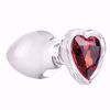 Picture of Red Heart Gem Glass Plug - Large