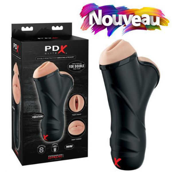 Image de PDX ELITE DOUBLE PENETRATION VIBRATING STROKER