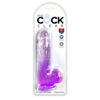 Picture of King Cock Clear 6" With Balls - Purple