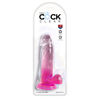 Picture of King Cock Clear 7" With Balls - Pink