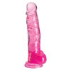 Picture of King Cock Clear 8" With Balls - Pink