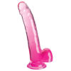 Picture of King Cock Clear 9" With Balls - Pink