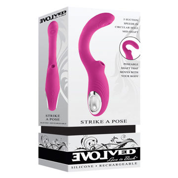 Image de Strike A Pose - Silicone Rechargeable - Burgandy