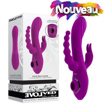 Image de Fourgasm - Silicone Rechargeable - Purple